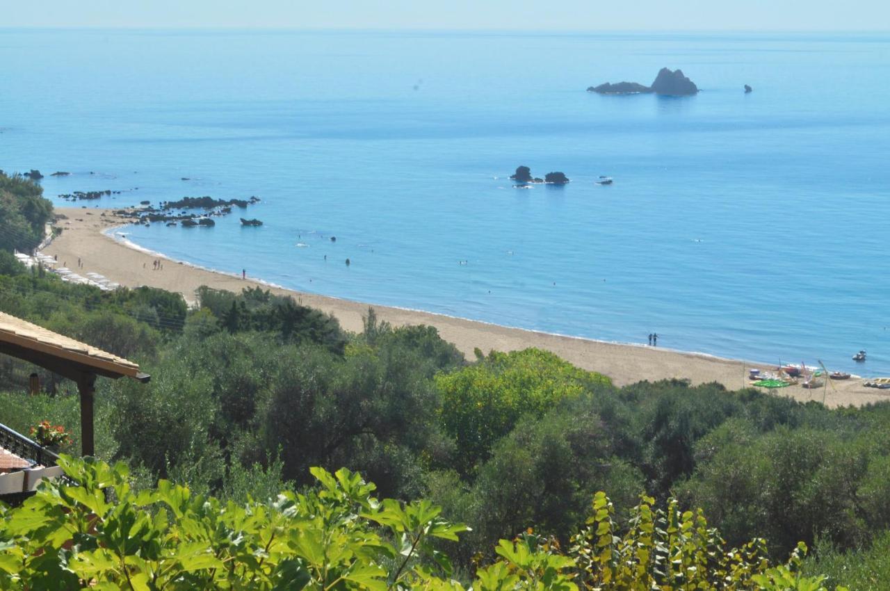 Large Apartment By The Pool - Pelekas Beach, Corfu Экстерьер фото